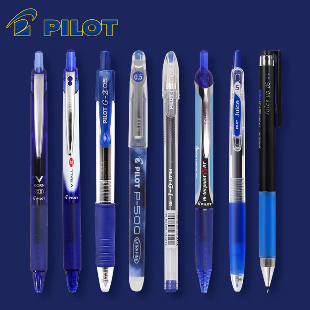 Pilot Pen V5 - 日本パイロット ブルーゲルペンコレクション ローラーボールリフィル P-500/G2/V5 0.5mm サイン用