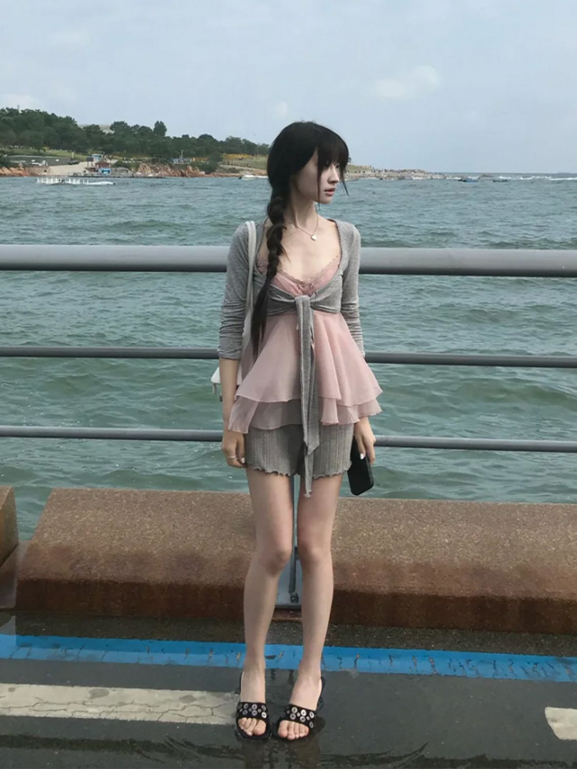 韓国風、夏らしい3点セット。女性用、レーストリムのキャミソー - Elastic Lace Trim のレビューと価格