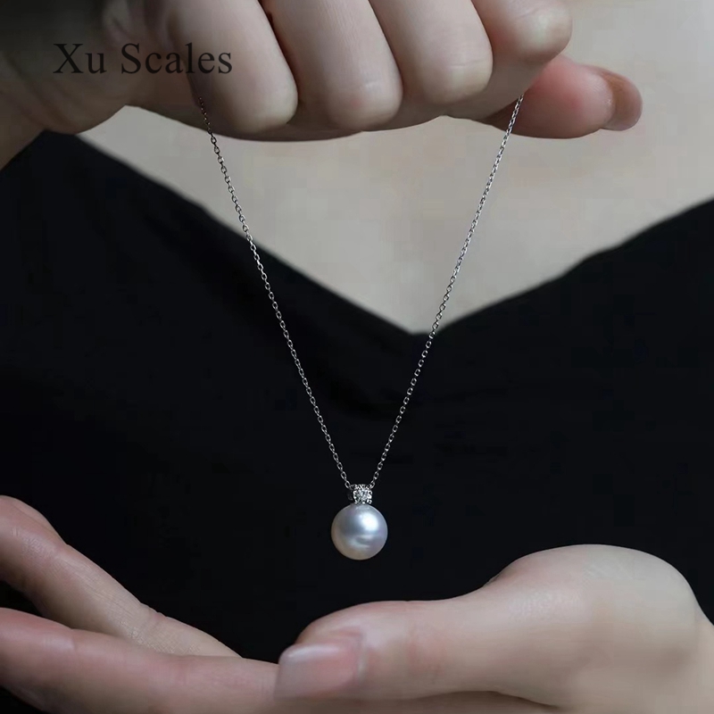 パールペンダント,ホワイト,スターリングシルバー,プリンセス - Pearl Trim Chain のレビューと価格