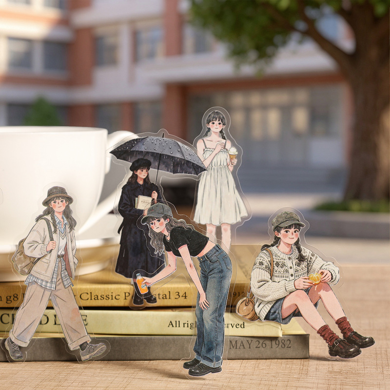 15枚入りエレガントな女性キャラクターステッカーパック 美し - Embellishments For Scrapbooking のレビューと価格